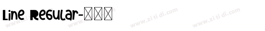 Line Regular字体转换